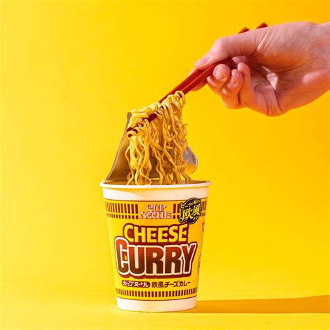 Nissin Cup Noodles, European Cheese & Curry, 3oz (85g)/cup X。